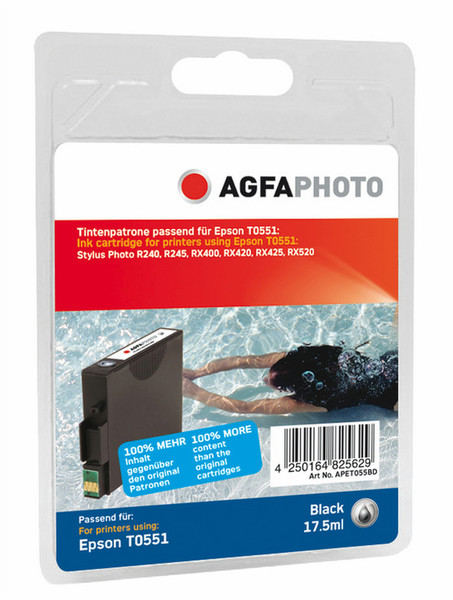 AgfaPhoto APET055BD Черный струйный картридж