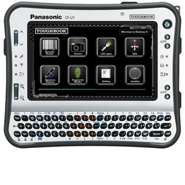 Panasonic Toughbook CF-U1 3G Черный, Cеребряный планшетный компьютер