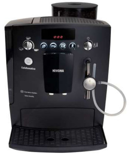 Nivona CafeRomatica 635 Edition Espresso machine 1.8л 2чашек Черный, Хром