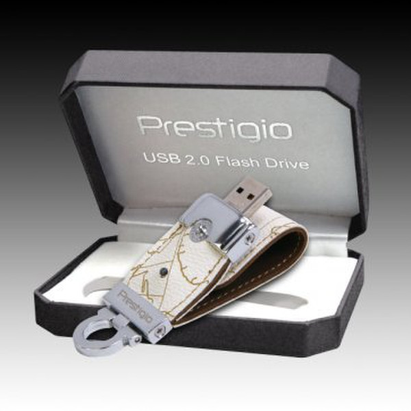 Prestigio PLDF08MPWHA 8GB USB 2.0 Type-A White USB flash drive