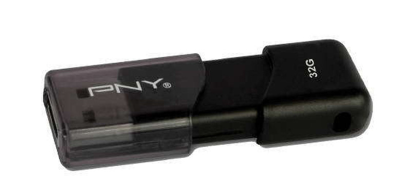 PNY Attaché 32ГБ USB 2.0 Черный USB флеш накопитель