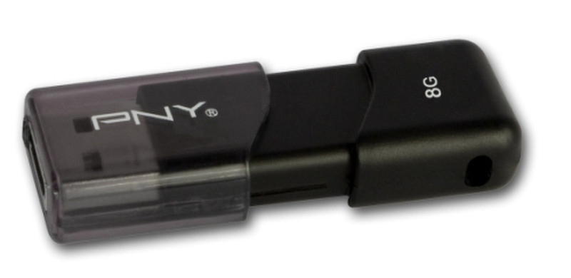 PNY Attaché 8GB USB 2.0 Type-A Black USB flash drive