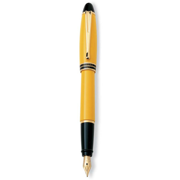 Aurora B11-Y Black,Gold,Yellow fountain Pen