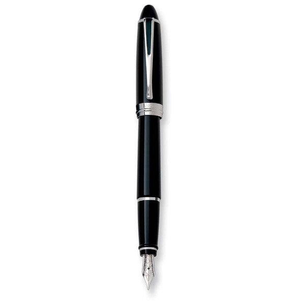 Aurora B12-C Black,Chrome fountain Pen