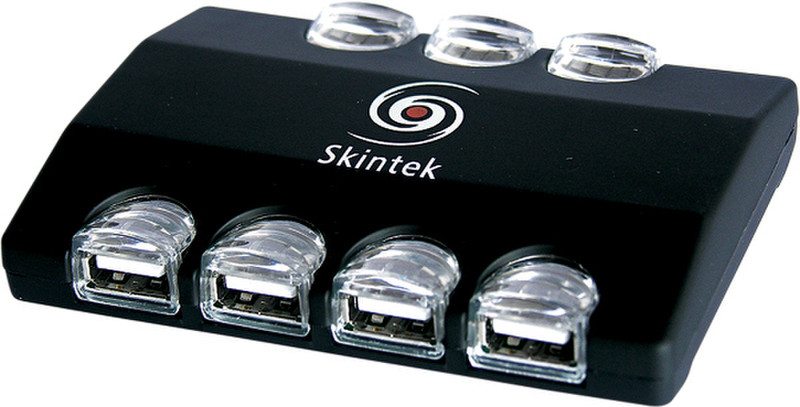 Skintek SK-USB20-HUB-7P 480Mbit/s Black