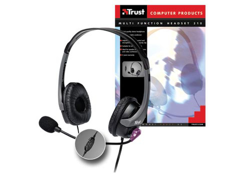 Trust 210 MULTI FUNCTION HEADSET Wired mobile headset