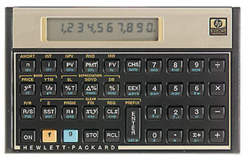 HP 12c Pocket Financial calculator Black,Brown