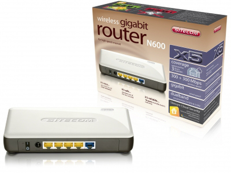 Sitecom WLR-5000 Gigabit Ethernet Серый