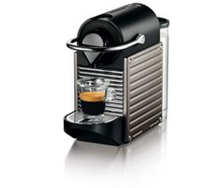 Krups Nespresso Pixie Pod coffee machine Titanium