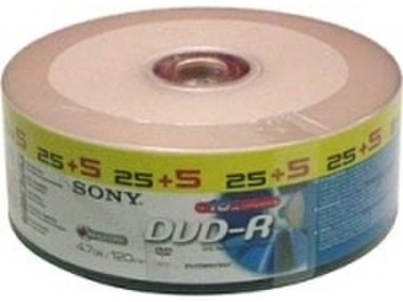 Sony DVD-R 4.7 GB X25+5 4.7GB DVD-R 30pc(s)