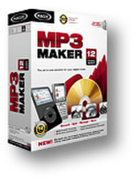 Magix MP3 Maker 12 in DVD box