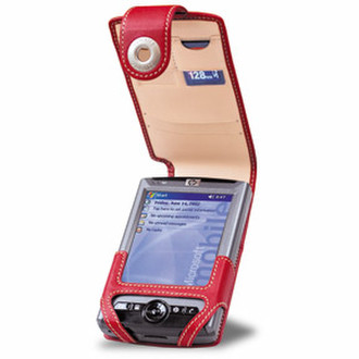 Covertec Leather Caser for HP iPAQ RX3700 Leather Red