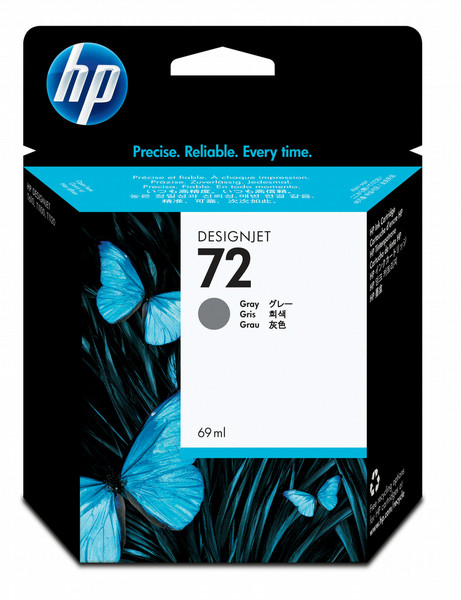 HP 72 Grau DesignJet Tintenpatrone, 69 ml