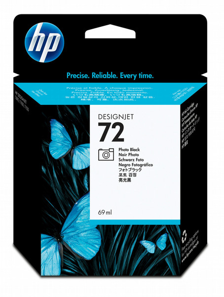 HP 72 69-ml Photo Black DesignJet Ink Cartridge