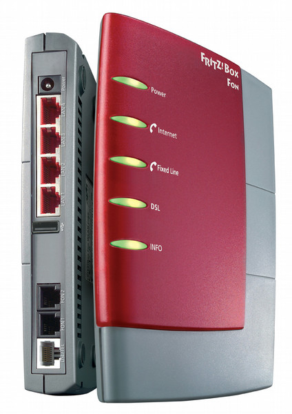 AVM FRITZ!Box Fon 5124 Annex B ADSL проводной маршрутизатор