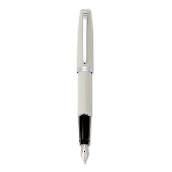 Aurora E12-CW Chrome,Cream,White fountain Pen