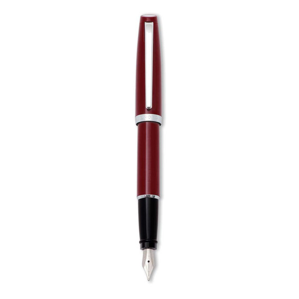 Aurora E12-PR Black,Red fountain Pen