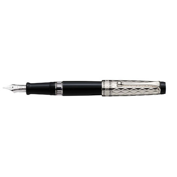 Aurora G11-CN Black,Silver fountain Pen