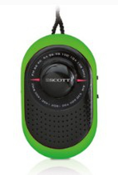 SCOTT RX 9 Портативный Аналоговый Зеленый радиоприемник