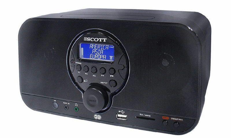 SCOTT RXi 400 WL Internet Черный радиоприемник