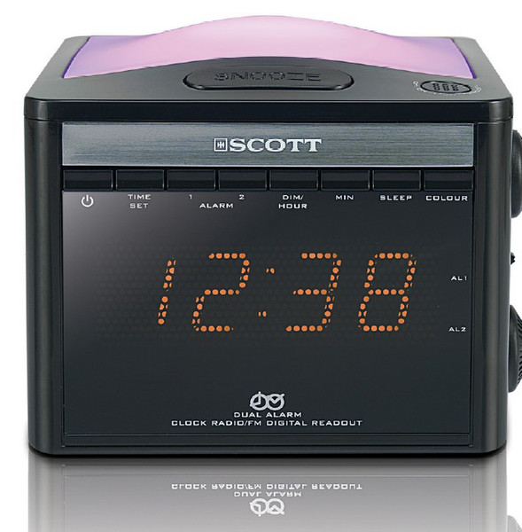 SCOTT CX 30 ML Портативный Черный, Розовый радиоприемник