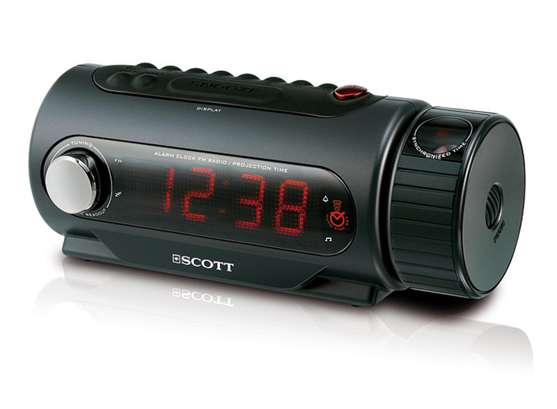 SCOTT CPX 95 Часы Аналоговый Черный радиоприемник
