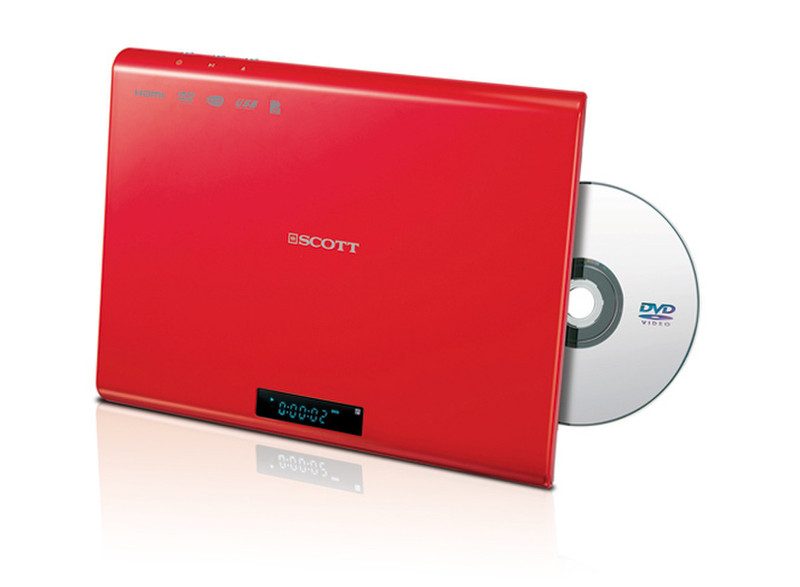 SCOTT DMX 25 HRD Проигрыватель Красный DVD-плеер