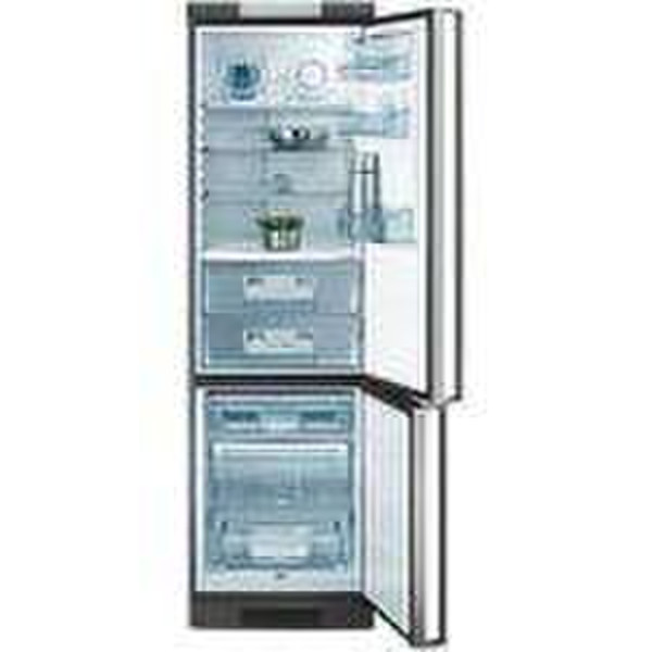 Bauknecht KGEA 355 BIO OPTIMA IN Отдельностоящий 332л Серый холодильник с морозильной камерой
