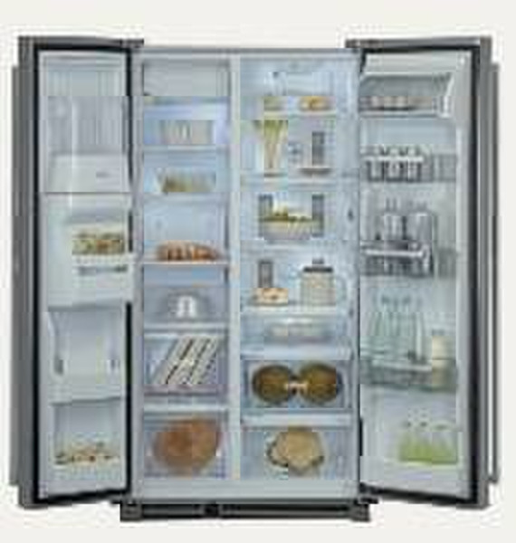 Bauknecht KSN 575 BIO OP IN freestanding 473L Grey side-by-side refrigerator