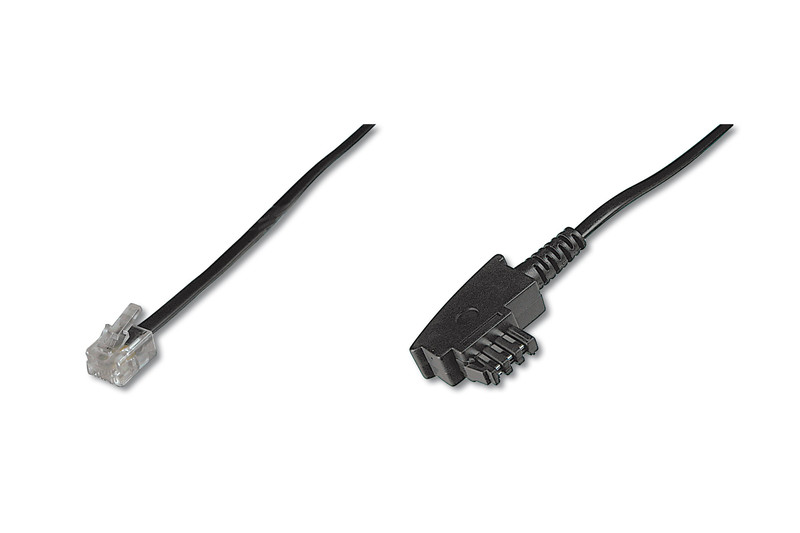 ASSMANN Electronic AK TAE-N10 10m Black telephony cable