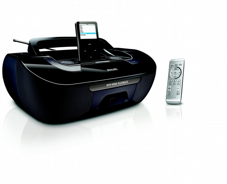 Philips Docking Entertainment System AZ1330D/12 Personal CD player Черный