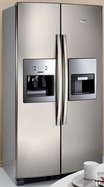 Whirlpool Side By Side 20RI-D4 freestanding 473L Silver side-by-side refrigerator