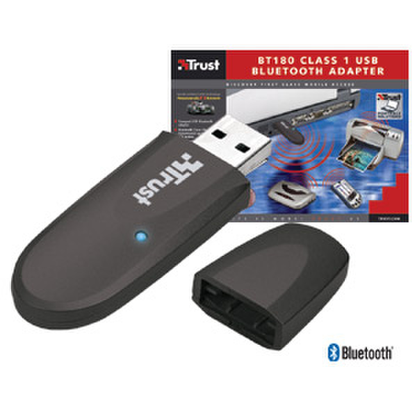 Trust BT180 CLASS 1 USB BLUETOOTH ADAPTER 0.723Мбит/с сетевая карта
