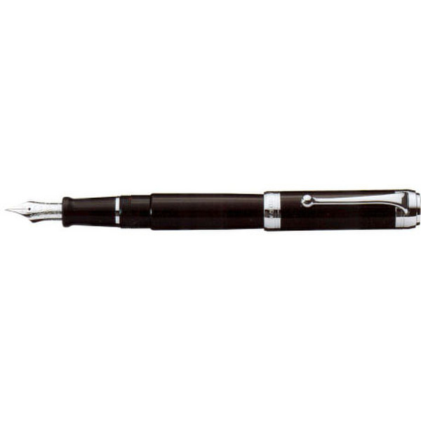 Aurora D11-N Black,Chrome fountain Pen