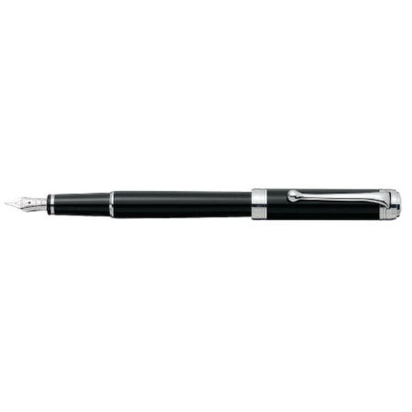 Aurora D13-N Black,Chrome fountain Pen
