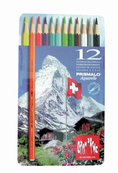 Caran d-Ache PRISMALO Aquarelle 12's 12шт цветной карандаш