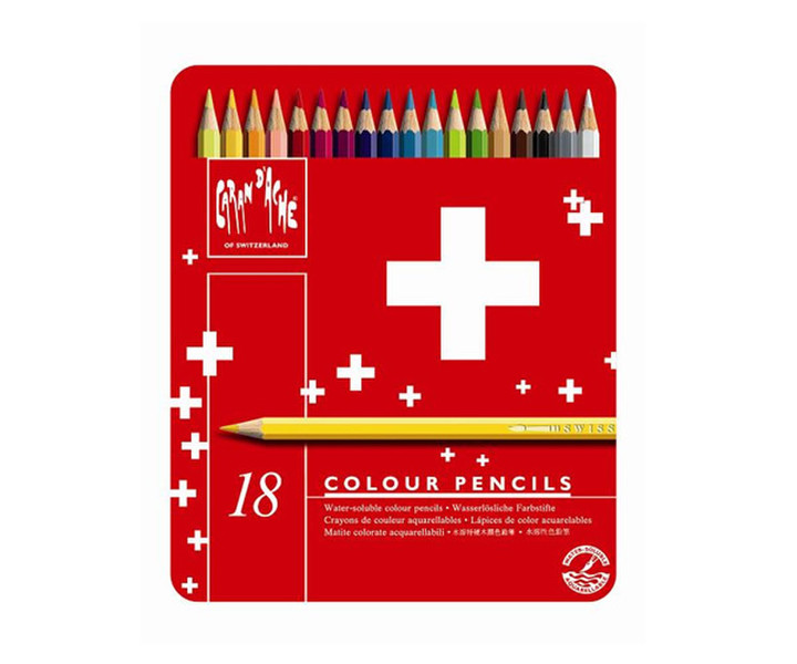 Caran d-Ache Swisscolor Aquarel 18's 18шт цветной карандаш