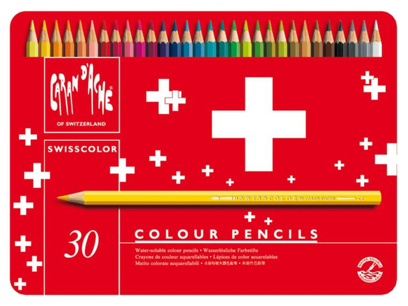 Caran d-Ache Swisscolor Aquarel 30's 30шт цветной карандаш