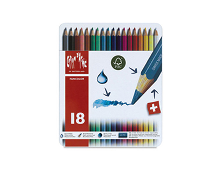 Caran d-Ache Fancolor 18's 18шт цветной карандаш