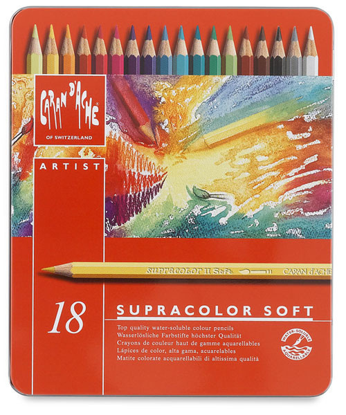 Caran d-Ache SUPRACOLOR Soft Aquarelle 18 18шт цветной карандаш