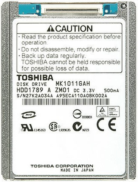 Toshiba 100GB Parallel ATA 100ГБ Parallel ATA внутренний жесткий диск