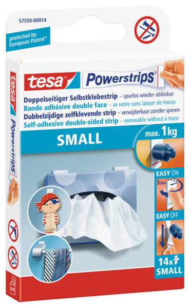 TESA Powerstrips Белый 14шт канцелярская/офисная лента