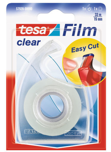 TESA Clear 19mmx33m 33м Прозрачный 1шт канцелярская/офисная лента