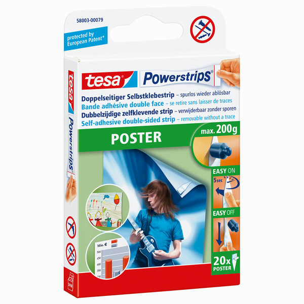 TESA Powerstrips POSTER Mounting label