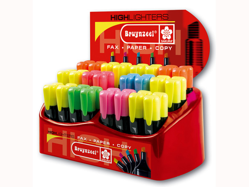 Bruynzeel Sakura 6014D48 Blue,Green,Orange,Pink,Yellow 48pc(s) marker