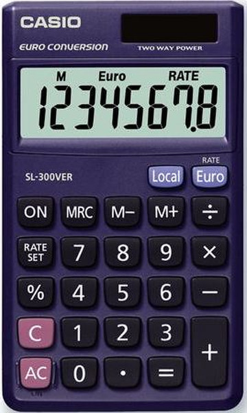 Casio SL-300VER Карман Синий калькулятор