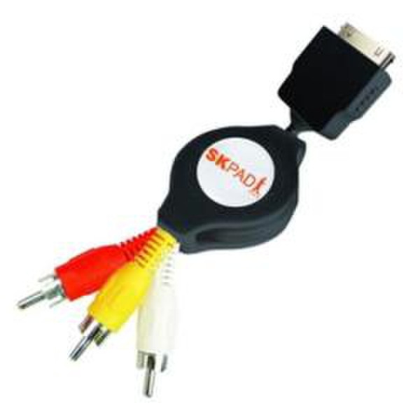 Skpad AUDIO-CDP 3 x RCA Black mobile phone cable