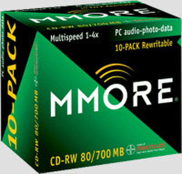 Mmore CD-RW 80 700MB 1-4x 10-PACK 700МБ
