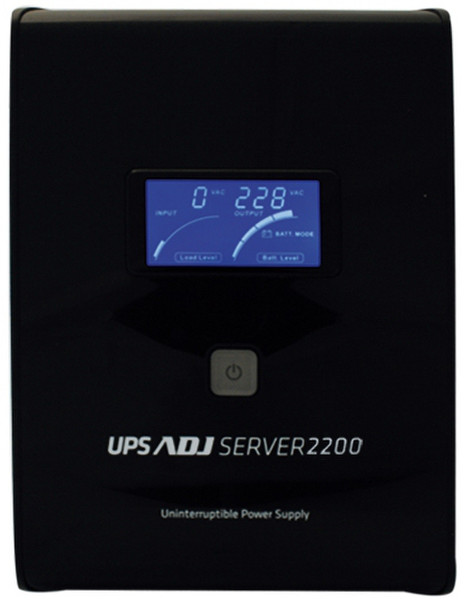 Adj ADJ2200Pro 2200VA Tower Black uninterruptible power supply (UPS)
