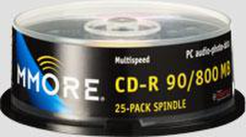 Mmore CD-R 90/800Mb 25p Cakebox 800MB 25Stück(e)
